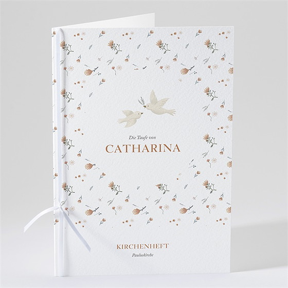 Kirchenheft Taufe Zarte Tauben
