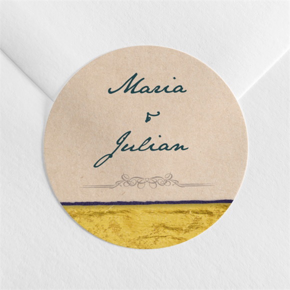 Aufkleber Hochzeitsjubiläum Goldene Feier ref.N3602209