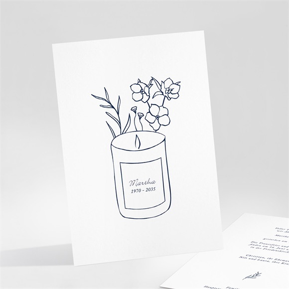 Trauerkarte Trauerkerze ref.N251133