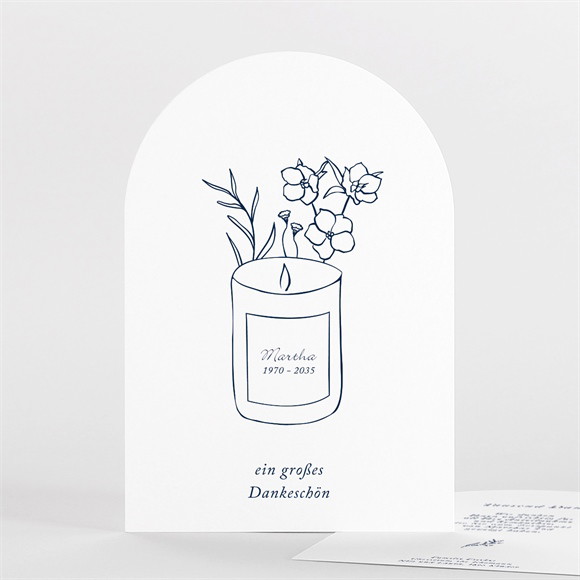 Trauerdanksagung Trauerkerze ref.N27157