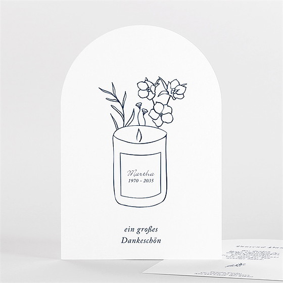 Trauerdanksagung Trauerkerze