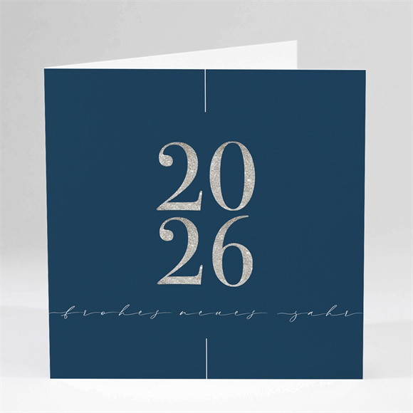 Weihnachtskarte Silberne Zahlen ref.N451471