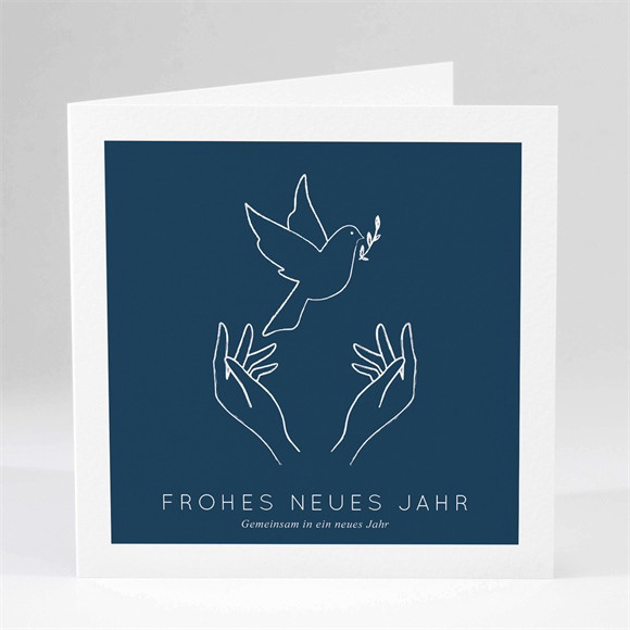 Weihnachtskarte Hände und Friedenstaube ref.N451473