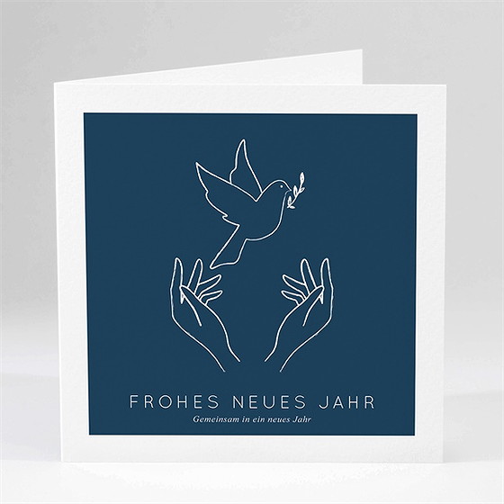 Weihnachtskarte Hände Und Friedenstaube