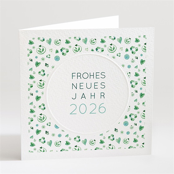 Weihnachtskarte grünes wachstum