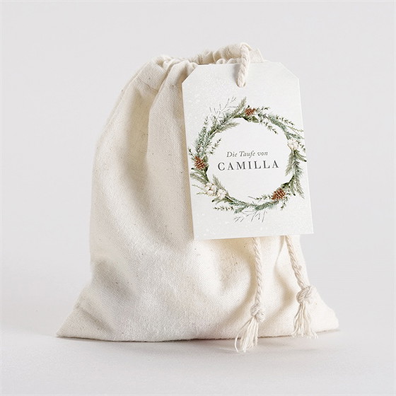 Geschenkbeutel Taufe Winter