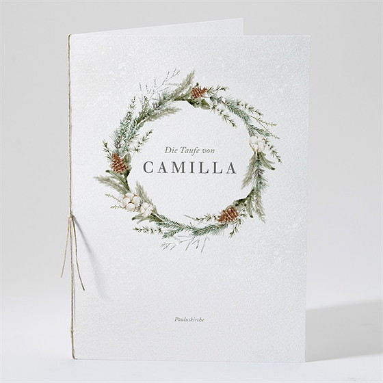 Kirchenheft Taufe Winter