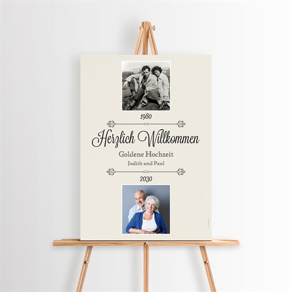 Willkommensschild Hochzeitsjubiläum Bildband ref.N260398