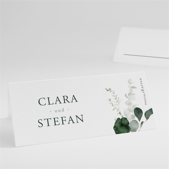 Tischkarte Hochzeit Eukalyptusblätter ref.N440967