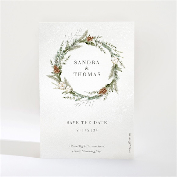 Save the Date Karte Hochzeit im Winter ref.N210238