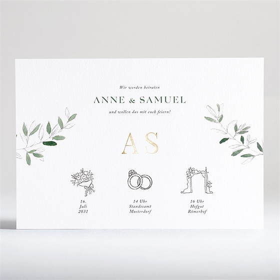 Hochzeitseinladung Tolle Story