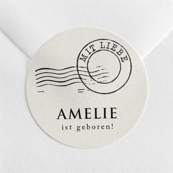 Sticker Geburt Modernes Telegramm ref.N3602280