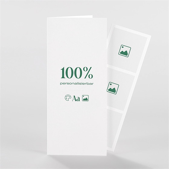 Trauerdanksagung Blanco Fotostreifen (N981338)