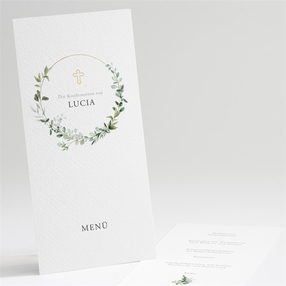 Menükarte Konfirmation Schöne Poesie ref.N221374
