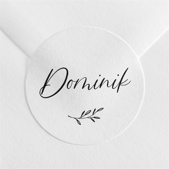 Aufkleber Trauer Schwarz und weiß ref.N3601574