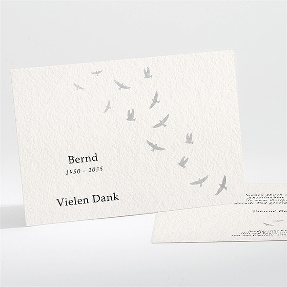 Trauerdanksagung Aufbruch - Querformat