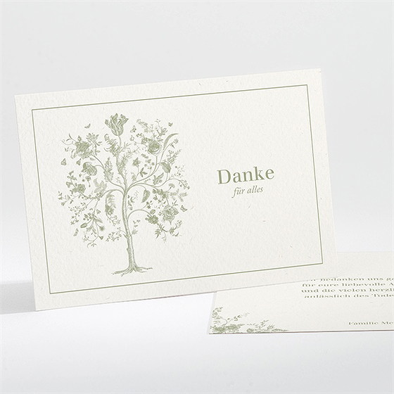 Trauerdanksagung Baum Des Lebens - Querformat