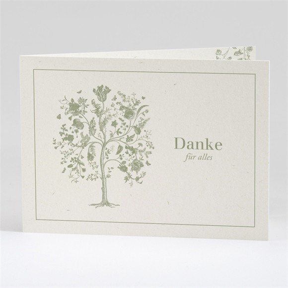 Trauerdanksagung Baum des Lebens- Klappkarten ref.N42159