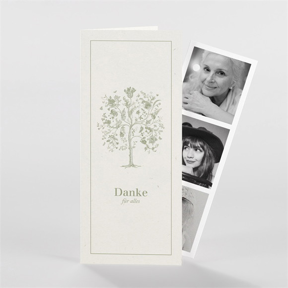 Trauerdanksagung Baum des Lebens - Fotostreifen ref.N981341