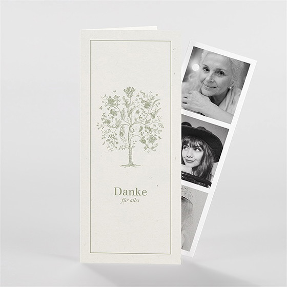 Trauerdanksagung Baum Des Lebens - Fotostreifen