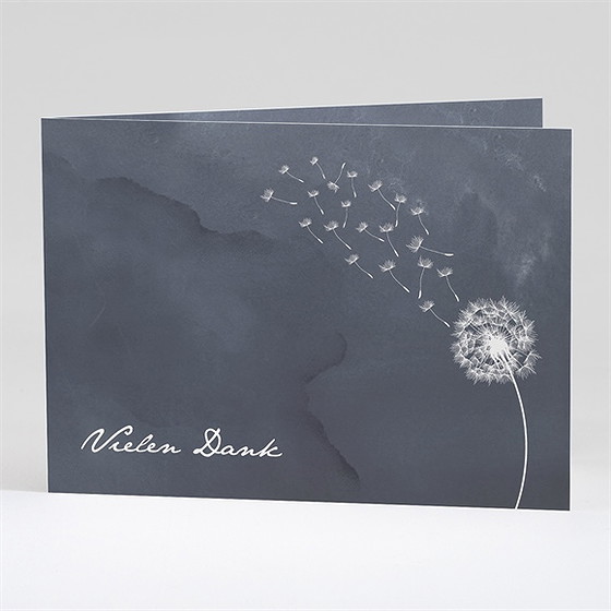 Trauerdanksagung Besinnung - Klappkarte