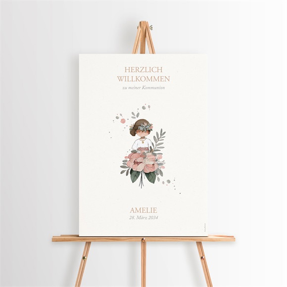 Willkommensschild Kommunion Blumenfest ref.N260280