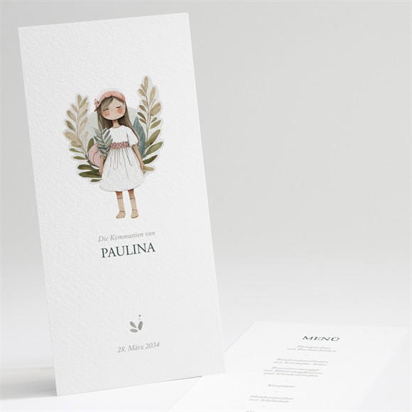 Menükarte Kommunion Engelchen ref.N221320
