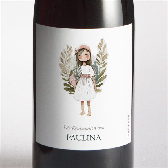 Flaschenetikett Kommunion Engelchen ref.N3002072