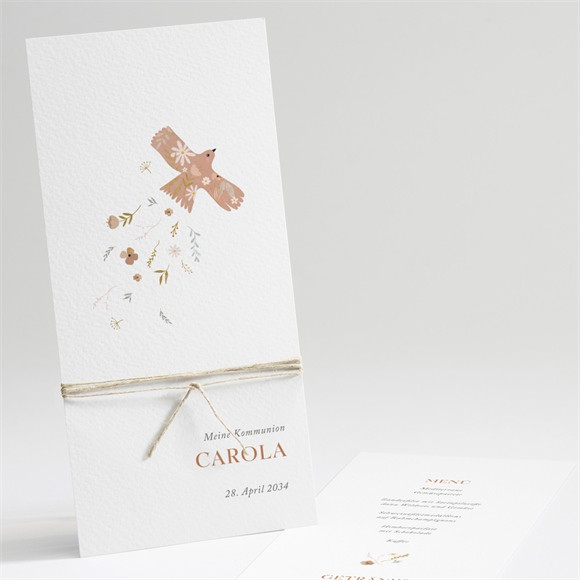 Menükarte Kommunion Flieg Taube ref.N221323