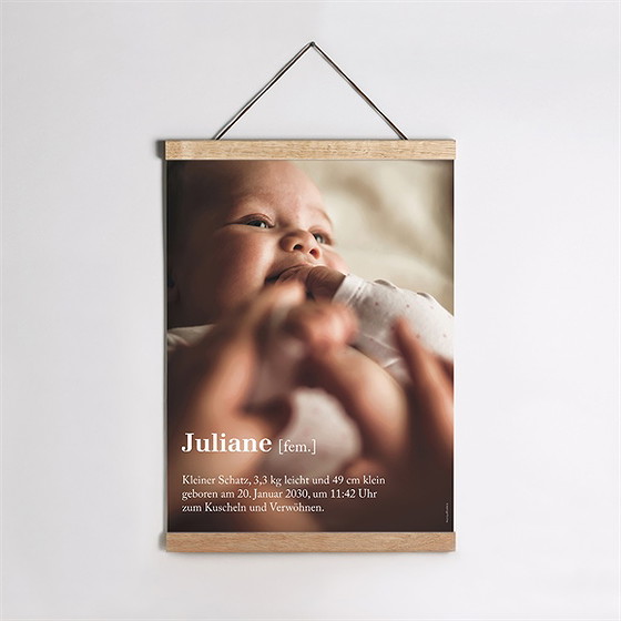 Geburtsposter Worterklärung