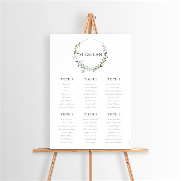 Sitzplan Taufe Eukalyptuskranz ref.N260263