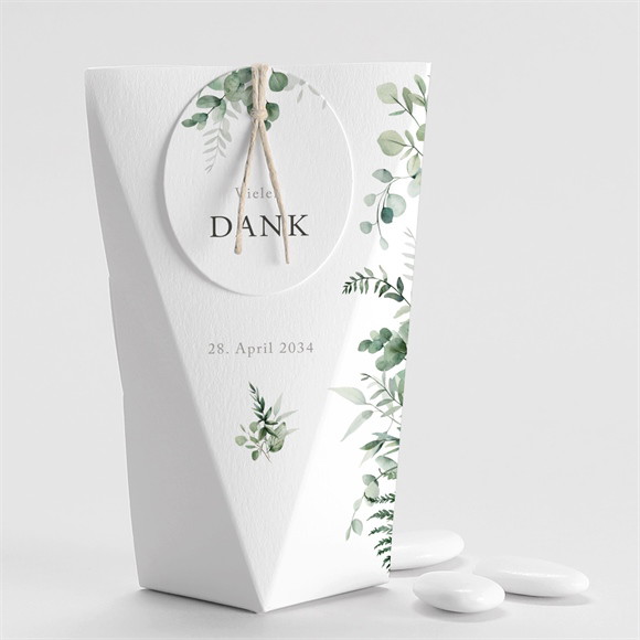 Geschenkbox Taufe Eukalyptuskranz - Schachtel ref.N520345