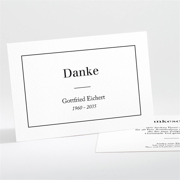 Trauerdanksagung Klassisch - Querformat ref.N111356