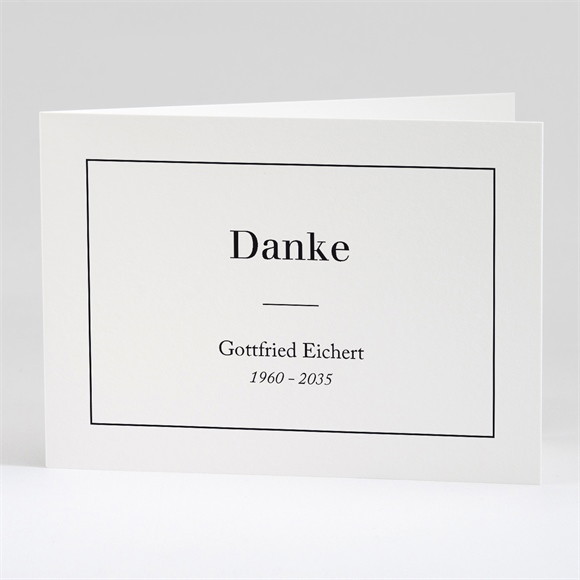 Trauerdanksagung Klassisch - Klappkarte ref.N42169
