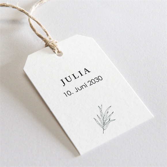 Geschenkanhänger Kommunion Blätterzeichnung ref.N291157