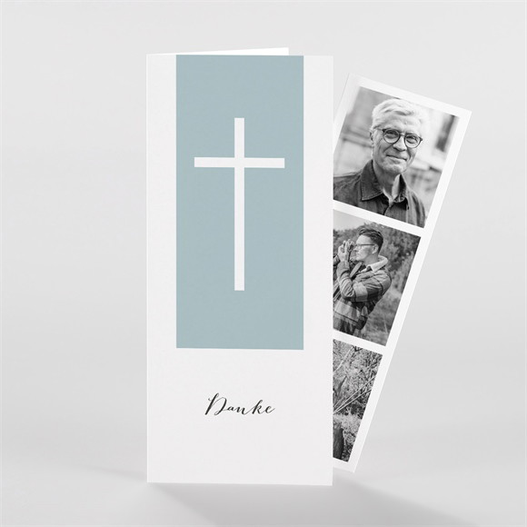 Trauerdanksagung Einfache Elegan - Fotostreifen ref.N981352