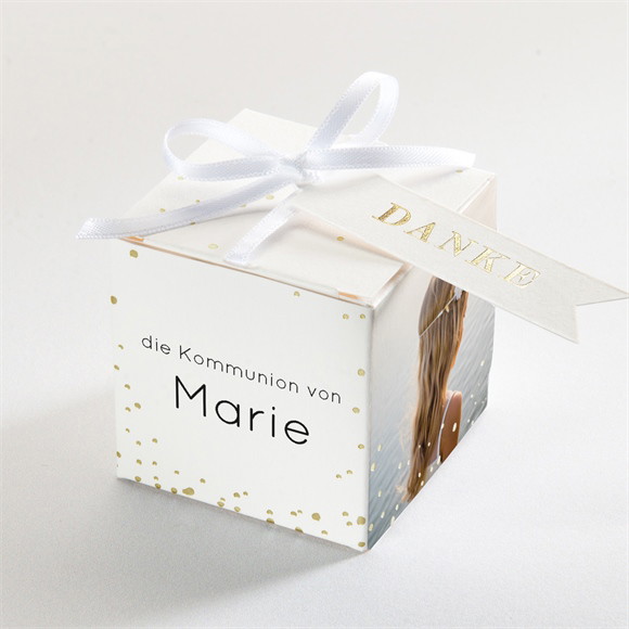 Geschenkbox Kommunion Moderne Schlichtheit - Gold ref.N340415