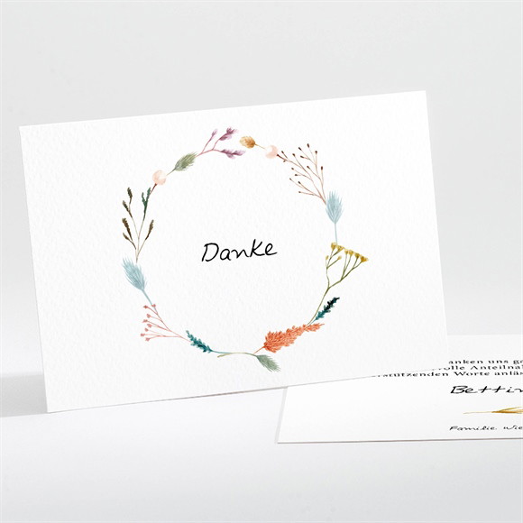 Trauerdanksagung Farandole - Querformat ref.N111359