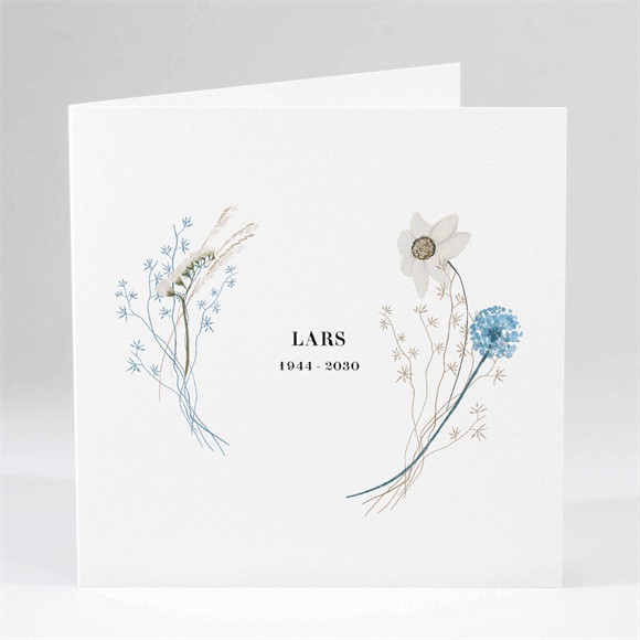 Trauerkarte Blumenornament ref.N451259