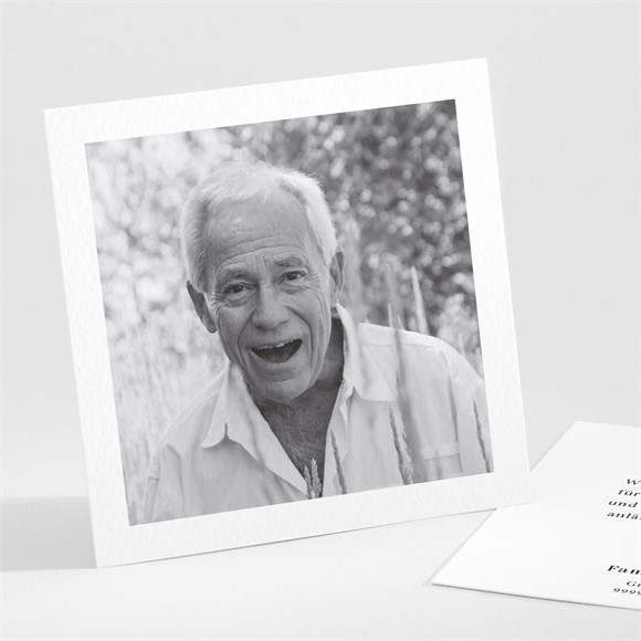 Trauerdanksagung Blumenornament ref.N301374