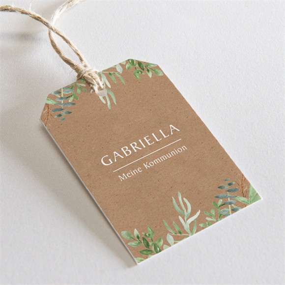 Geschenkanhänger Kommunion Floraler Fotorahmen ref.N2911114