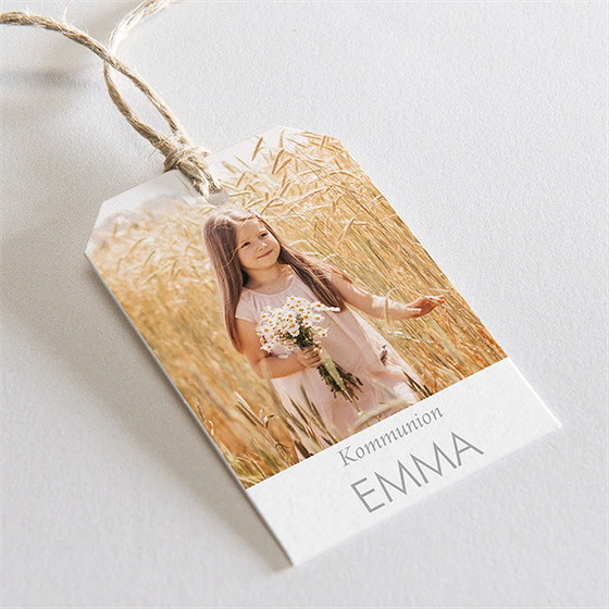 Geschenkanhänger Kommunion Blattgold Der Seele