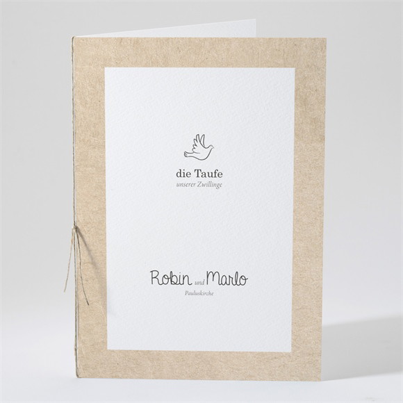 Kirchenheft Taufe Zwillingsillustrationen ref.N491434