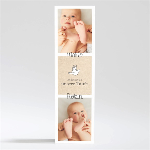 Andenken Taufe Zwillingsillustration - Magnet ref.N200572