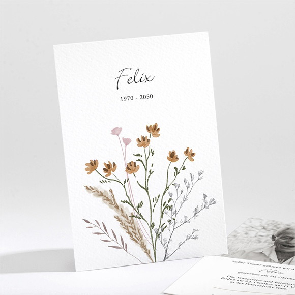 Trauerkarte Florale Komposition ref.N211403