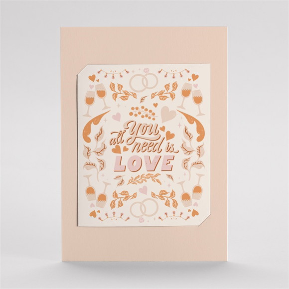 Hochzeitseinladung Hippie - DUO ref.N23141