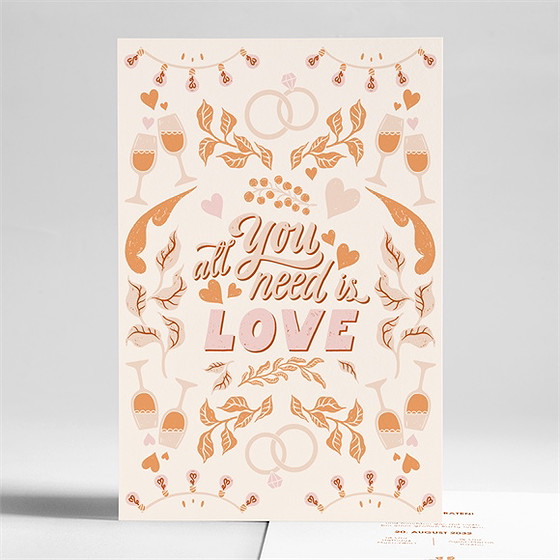 Hochzeitseinladung Hippie