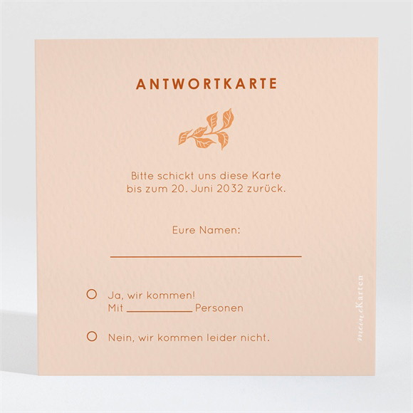 Antwortkarte Hochzeit Hippie ref.N3002174