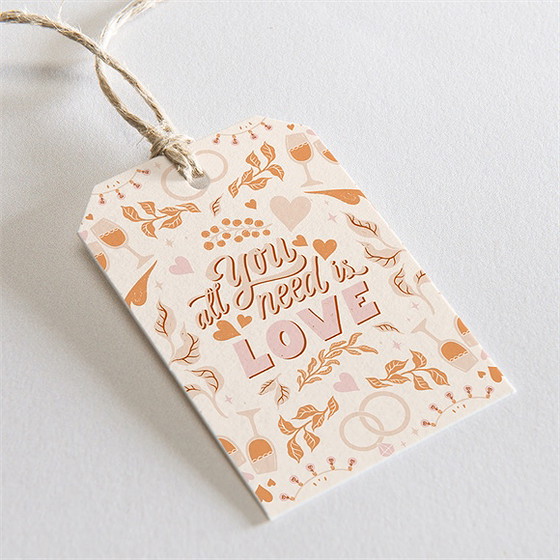 Geschenkanhänger Hochzeit Hippie