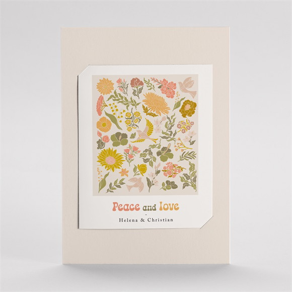 Hochzeitseinladung Peace and Love - DUO ref.N23138